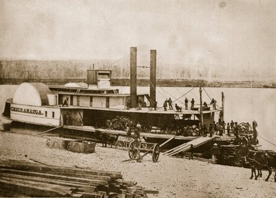 Transportation of Supplies, 1861-65 by Mathew B. Brady